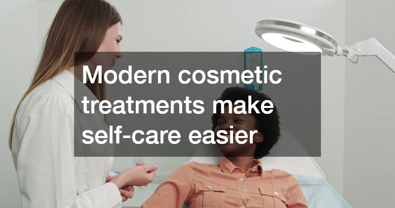 Woman receiving cosmetic treatment